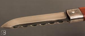  Couteau " Le Bugiste " prunier par Frédéric Maschio - Lame guillochée