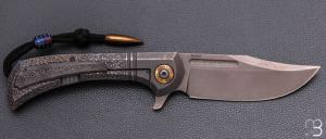   Couteau " Bullet  " pliant de Gudy van Poppel - Titane et Böhler N690