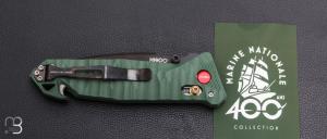 Couteau pliant C.A.C. " MN400 Commando " Marine Nationale - PA6 FV vert kaki