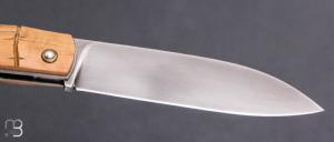    Couteau " Canif " custom par David Breniere - Buis sculpté et Elmax