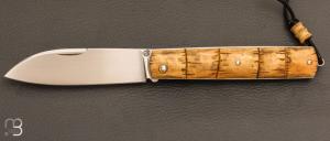    Couteau " Canif " custom par David Breniere - Buis sculpt� et Elmax