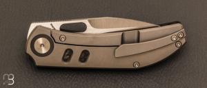  Couteau  " Chevron " par YAN Knives - Titane et lame en Magnacut