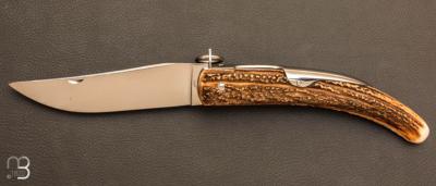 Couteau " Cornillon " 18 cm Bois de cerf par J. Mongin