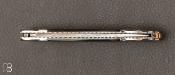 Couteau " Custom Lock Back " Damas et nacre noire de Ken Steigerwalt