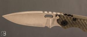   Couteau " Double Gunner Grip " par Mick Strider - S30V / Titane - G10