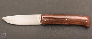   Couteau " Drop " slipjoint  custom par Raphaël Durand - Os de girafe et RWL34