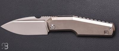   Couteau " Elementak " par CKF Knives et Thomas Gony GTKnives - Titane  et M398