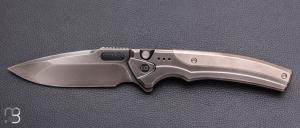   Couteau " Exciton WE22038A-7 " WE KNIFE - N°198/310 - Gray Titanium et CPM 20CV