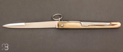 Couteau de poche Facette 16,5 cm corne blonde par J. Mongin