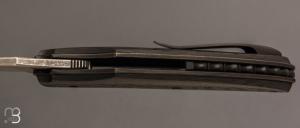   Couteau "Front-flipper custom " par Fabrice Delbart - Fibre de carbone et RWL34