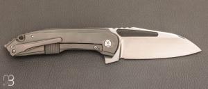    Couteau  "  Glamrock " custom par Thierry Savidan - Titane et CPM-S35V