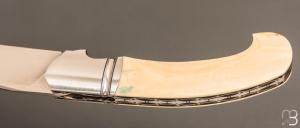   Couteau " Gouez " custom par Amaël Druez - Le Temps d'un Souffle - Mammouth