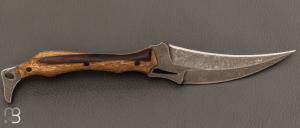    Couteau  "  Hades " par Opus Knives - N690 et bois de violette