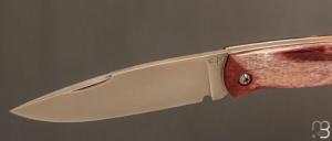   Couteau " Hippocampe " par Éric Parmentier - Os de girafe stabilisé