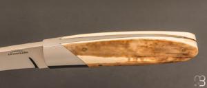 Couteau " Hunter " fixe par Schuyler Lovestrand - Ivoire de morse