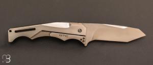 Couteau  "  Calibre 50 - Intégral titane " custom par Gustavo Thome Cecchini - GTC Custom Knives - CPM-154