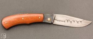 Couteau " Jack " pliant par Tanguy Coillot - Micarta vintage et lame en C130