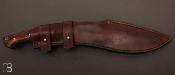  Couteau  "  Kukri " custom bois de fer et W5 par Milan Mozolic