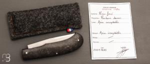   Couteau  " LEGENDE 13/20 " custom  par Vincent Lafaye - Fibre de carbone