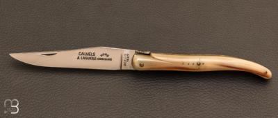 Couteau Laguiole de Collection 12cm Hors concours Corne Blonde par Jules Calmels