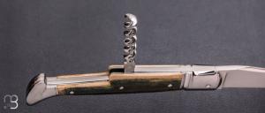  Couteau " Laguiole 2 pièces " par Erwan Aubriet - Ivoire de mammouth et RWL34