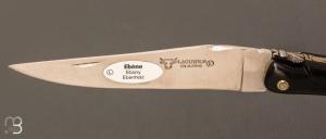   Couteau Laguiole en Aubrac 12 cm - Ebène plein manche