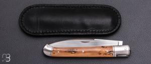     Couteau " Laguiole droit " par Erwan Aubriet - Ivoire de mammouth et RWL34