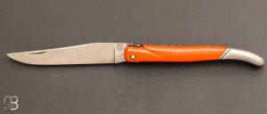    Couteau Laguiole par Vent d'Aubrac - Jérôme Lamic - G10 orange