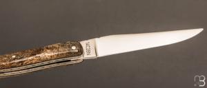   Couteau " Laguiole " custom de David Dauvillaire - Os de mammouth