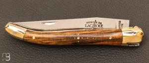 Couteau Laguiole pistachier 11 cm - Mitres laiton