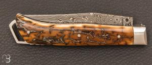 Couteau " Le Savoyard " par Fontenille-Pataud - Mammouth et damas