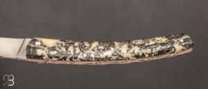   Couteau " Le Thiers 12cm " pliant par Le Fidèle - Bouse de vache