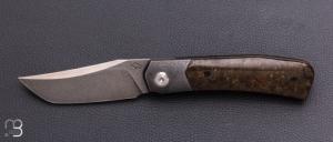    Couteau "Liner-lock" custom par Guy Poggetti - Micarta WW2 et elmax