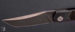    Couteau "Liner-lock" custom par Guy Poggetti - Micarta WW2 et elmax