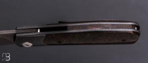    Couteau "Liner-lock" custom par Guy Poggetti - Micarta WW2 et elmax