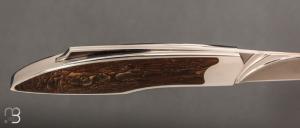    Couteau « Lock-Back » custom par Vincent Saja - Jasper Deschutes, Oregon et RWL34