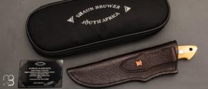    Couteau " Loveless 5'' Drop Point " par Shaun Bruwer - Micarta Westinghouse et N690