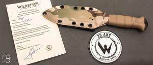 Couteau " MT-55 " édition limitée 20 ans par Wildsteer - X46Cr13 et Tactipren coyote