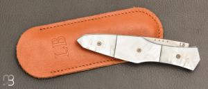    Couteau " Magna Pinna " fait main par Laraud Blade  - Nacre et 14C28