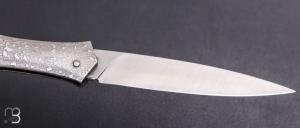    Couteau " Magna Pinna " fait main par Laraud Blade  - Acier "Pshit wash" et 14C28