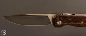    Couteau " Manhattan S-Lock "  par Olivier Lamy - Skua Coutellerie - Bois de fer et RWL34