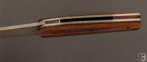   Couteau " Mastard " custom par Christophe Arbogast - Micarta Vintage et lame en D2