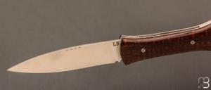 Couteau " L'Oegopsyde " fait main par Laraud Blade  - Amourette et 14C28