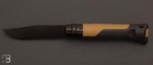  Couteau  Opinel N�08 Horizon - Moutarde - Lame PVD Black