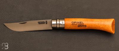 Couteau Opinel N°10 manche hêtre - lame acier carbone