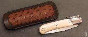    Couteau " Palanquille " custom par Glenn Guillou - Ivoire de mammouth et N690