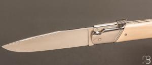    Couteau " Palanquille " custom par Glenn Guillou - Ivoire de mammouth et N690