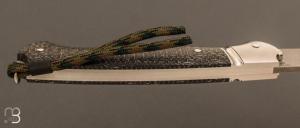 Couteau " custom " par Philippe Lemonnier - Elmax et fibre de carbone