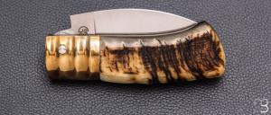    Couteau  " Piccolo " custom de Giuseppe Galante - Belier et 14c28N