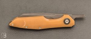    Couteau de poche Piémontais par Bouvier Knives - Bertrand Maxime - Micarta et RWL34